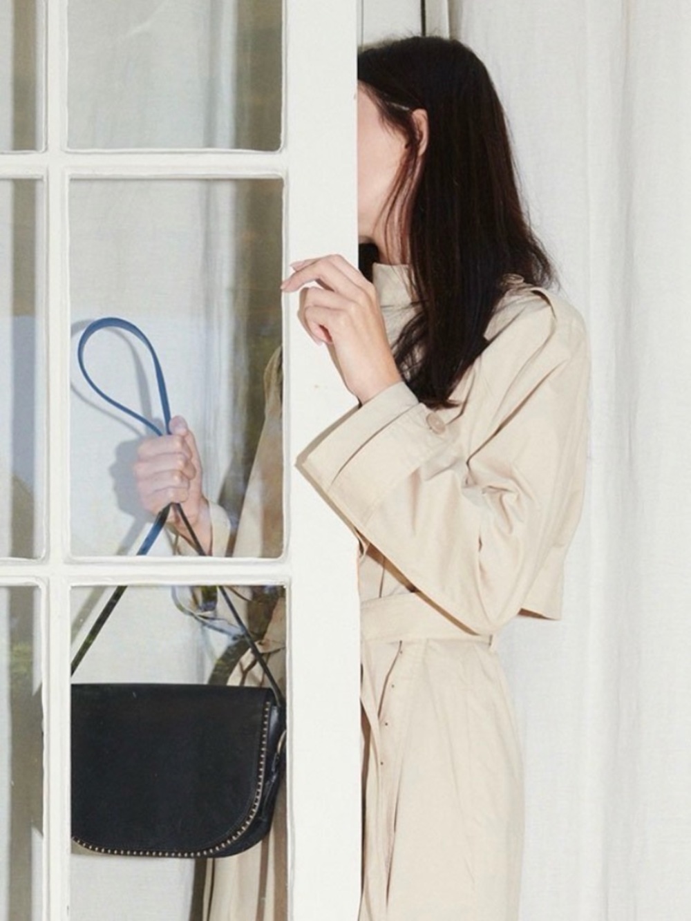 Freda Salvador Lucas Saddle Bag in Black Calf (sold out)
